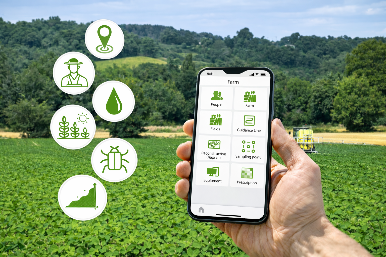 Vorschau der FieldFusion-Mobil-App